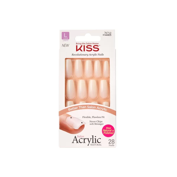 KISS Salon Acrylic Natural Nails Selbstklebende Fingernägel Strong Enough 1