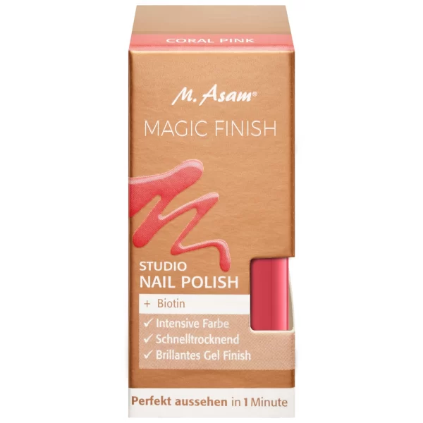 M. Asam MAGIC FINISH Studio Nail Polish – Coral Pink 1