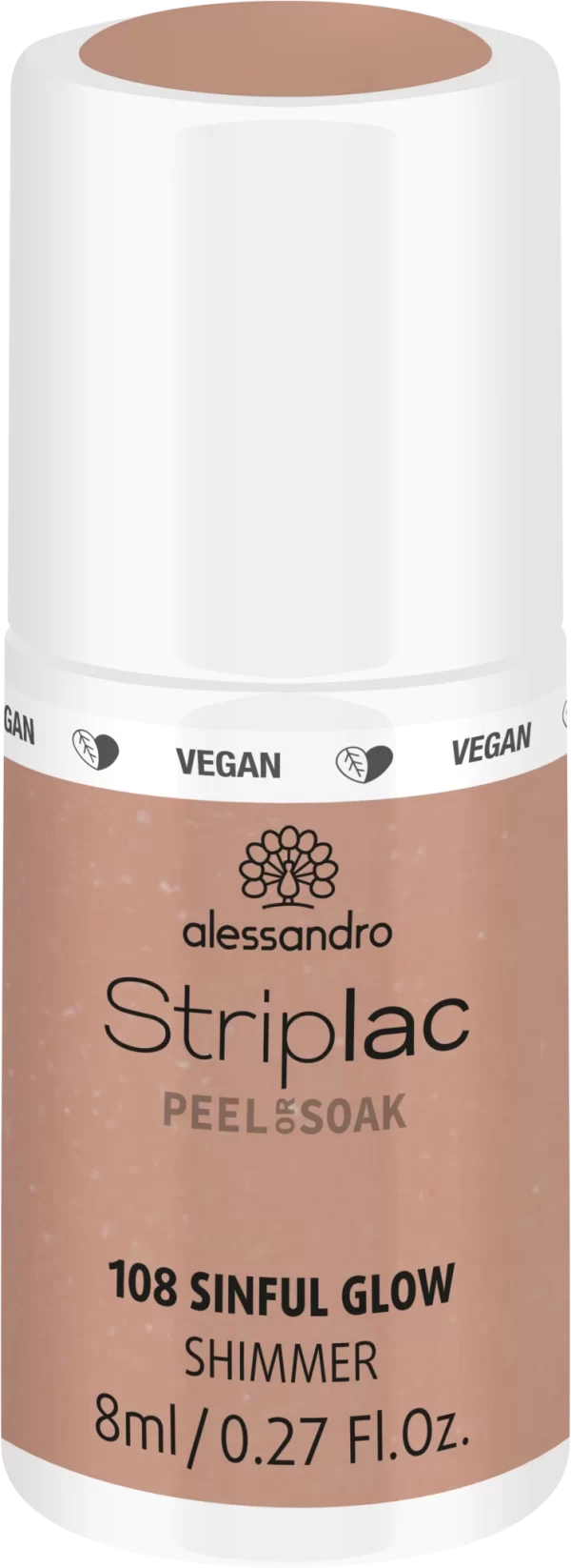 Alessandro STRIPLAC PEEL OR SOAK SINFUL GLOW -VEGAN 1